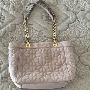 Kate Spade Quilted Lt Pale PinkTote Bag